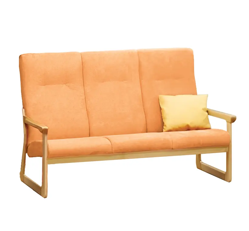 BE - 3 trojkřeslo, koženka HOLY P1 - koženka meruňková